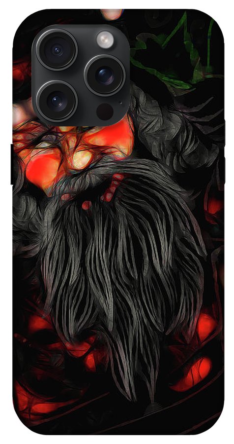 Christmas Santa Drawing - Phone Case
