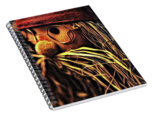 Christmas Santa With Spectacles - Spiral Notebook