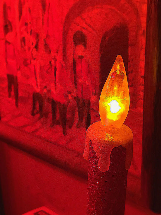 Christmas Candle With Toy Soldiers Digital Image Download