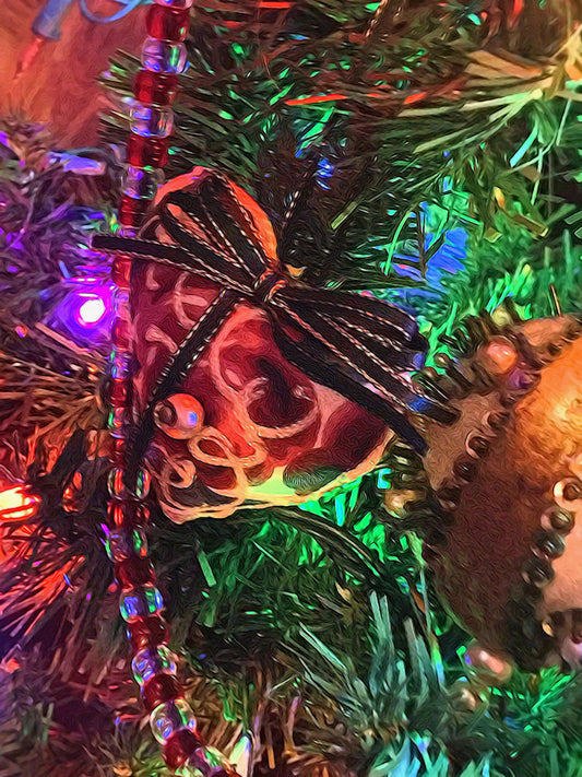 Christmas Heart Ornament Digital Image Download