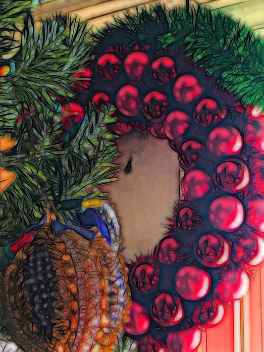 Christmas Wreath In The Light Digital Image Download