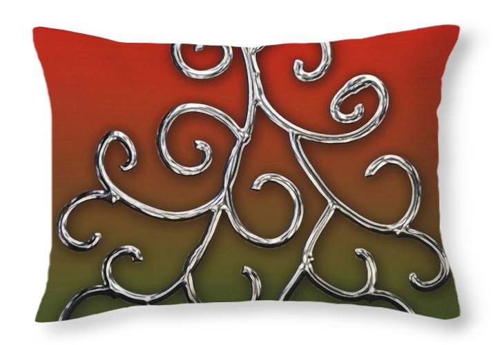 Chrome Christmas Tree - Throw Pillow