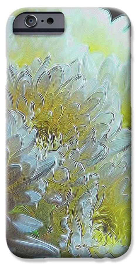 Chrysanthemums in White Light - Phone Case