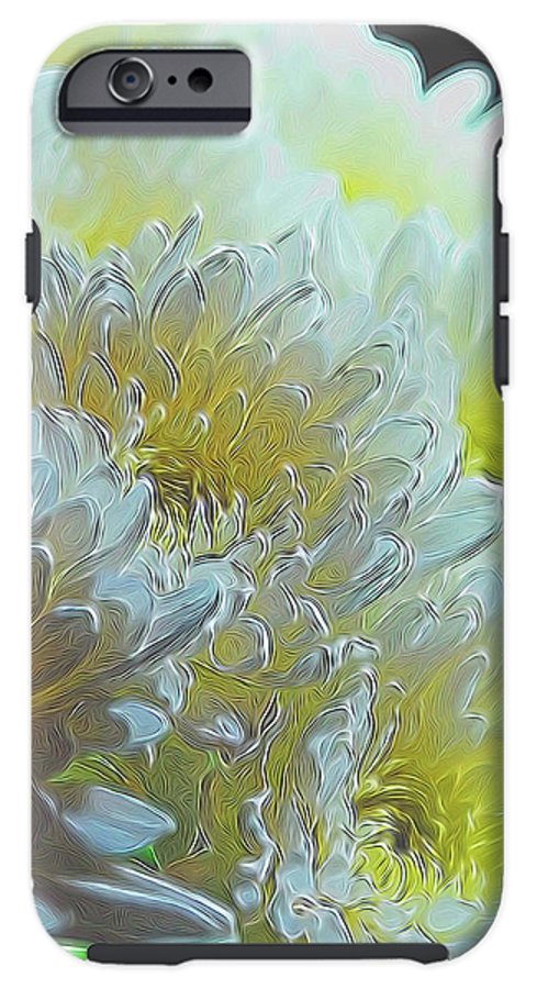 Chrysanthemums in White Light - Phone Case