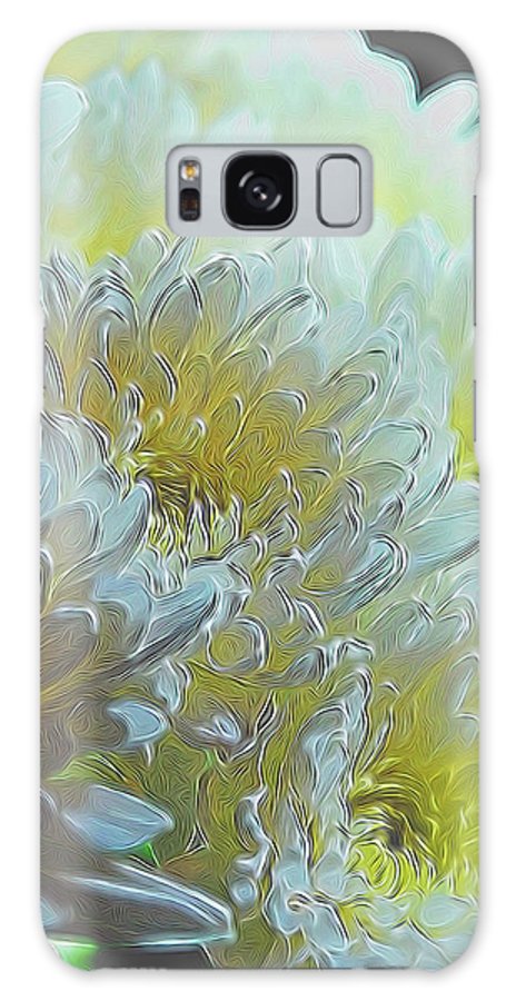 Chrysanthemums in White Light - Phone Case