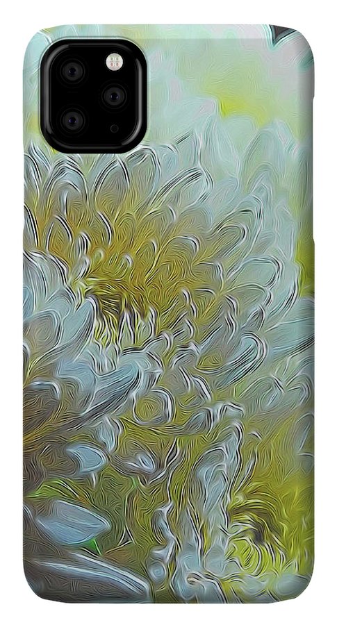 Chrysanthemums in White Light - Phone Case