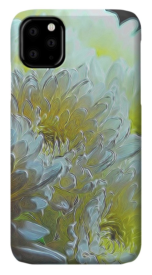 Chrysanthemums in White Light - Phone Case