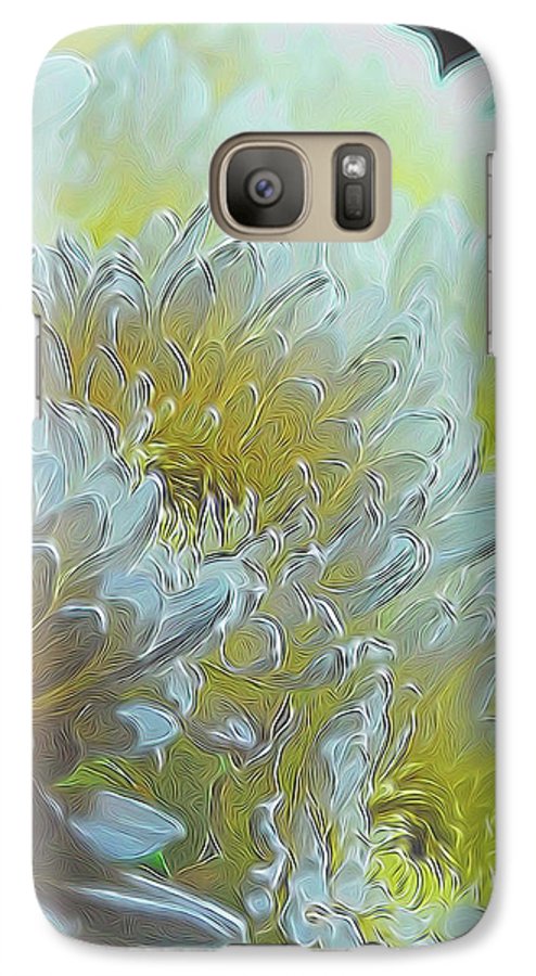 Chrysanthemums in White Light - Phone Case
