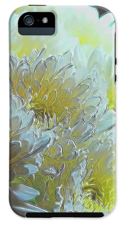 Chrysanthemums in White Light - Phone Case