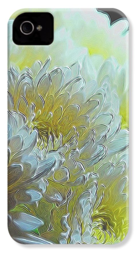 Chrysanthemums in White Light - Phone Case