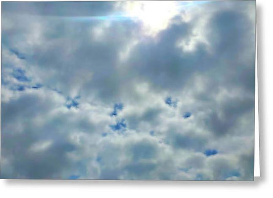 Clouds Above a Park - Greeting Card