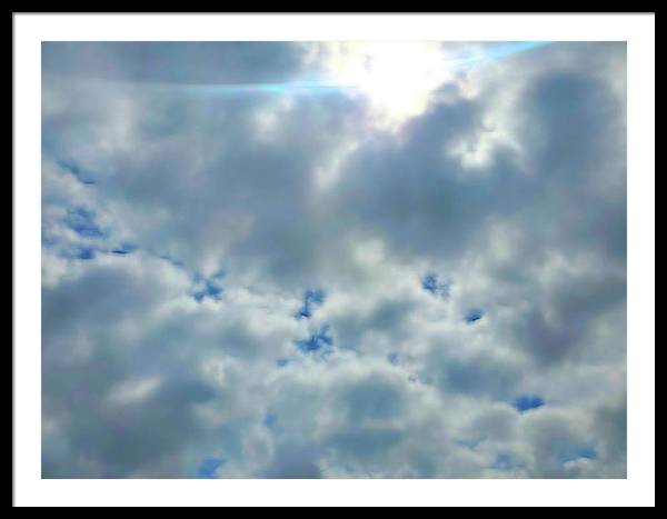 Clouds Above a Park - Framed Print