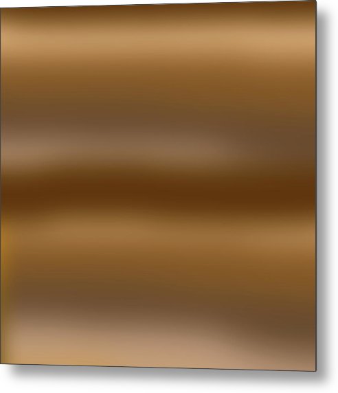 Coffee Gradient - Metal Print
