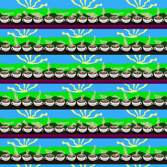 Coffee Morning pattern Digital Image Download