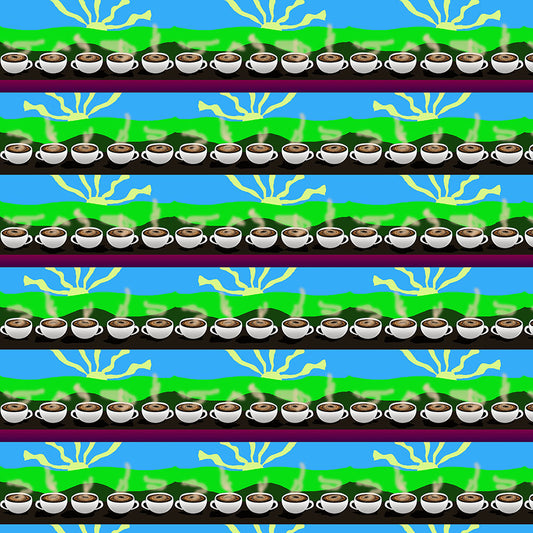 Coffee Morning pattern Digital Image Download