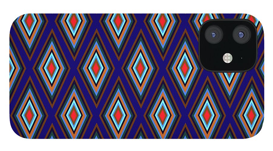 Colorful Diamonds Geometric Pattern Variation 3 - Phone Case