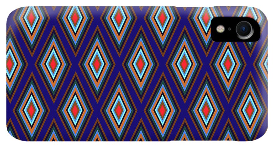 Colorful Diamonds Geometric Pattern Variation 3 - Phone Case
