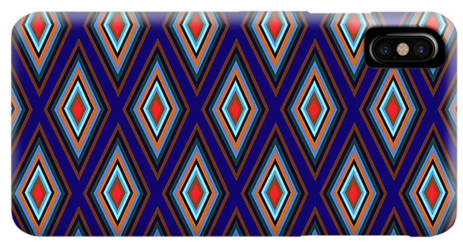 Colorful Diamonds Geometric Pattern Variation 3 - Phone Case