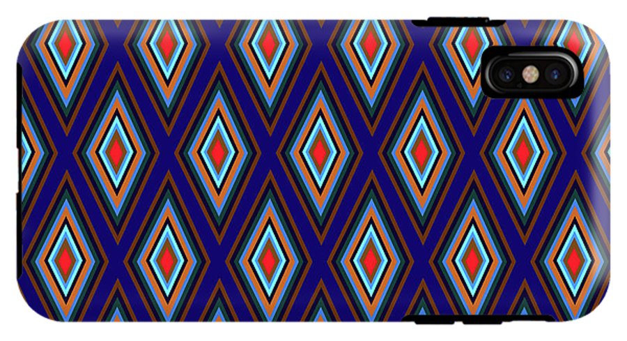 Colorful Diamonds Geometric Pattern Variation 3 - Phone Case