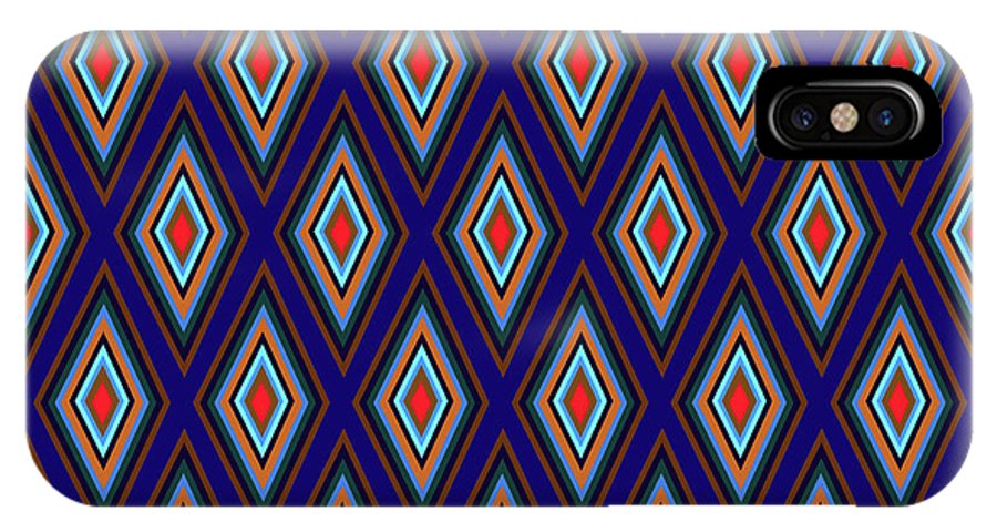 Colorful Diamonds Geometric Pattern Variation 3 - Phone Case