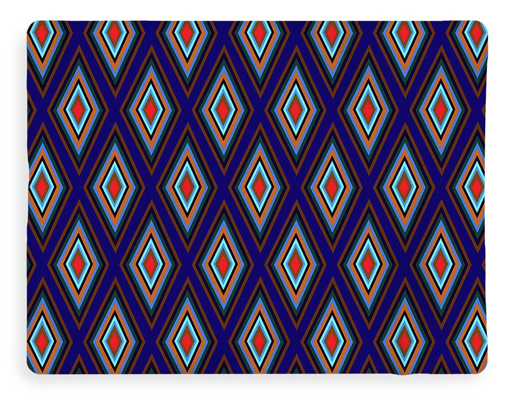 Colorful Diamonds Geometric Pattern Variation 3 - Blanket