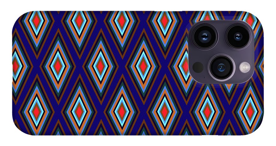 Colorful Diamonds Geometric Pattern Variation 3 - Phone Case
