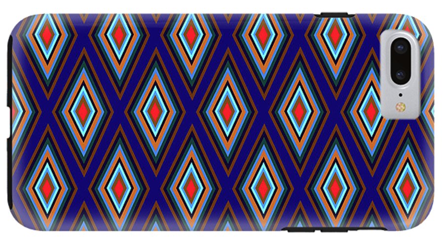 Colorful Diamonds Geometric Pattern Variation 3 - Phone Case
