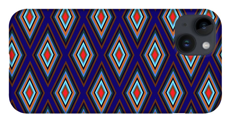 Colorful Diamonds Geometric Pattern Variation 3 - Phone Case