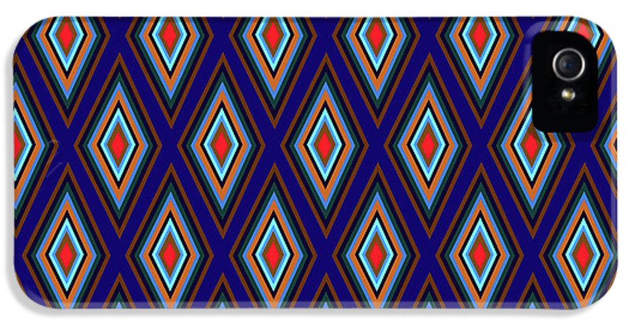 Colorful Diamonds Geometric Pattern Variation 3 - Phone Case