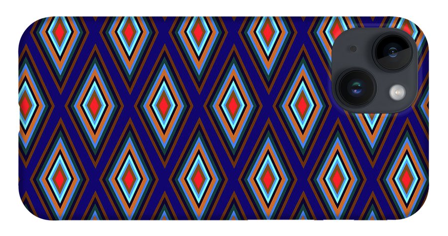 Colorful Diamonds Geometric Pattern Variation 3 - Phone Case
