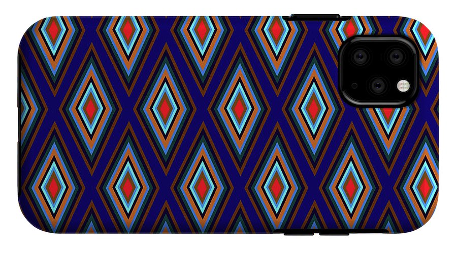 Colorful Diamonds Geometric Pattern Variation 3 - Phone Case