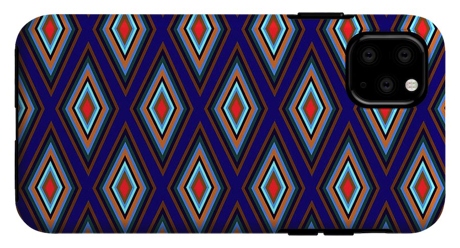Colorful Diamonds Geometric Pattern Variation 3 - Phone Case
