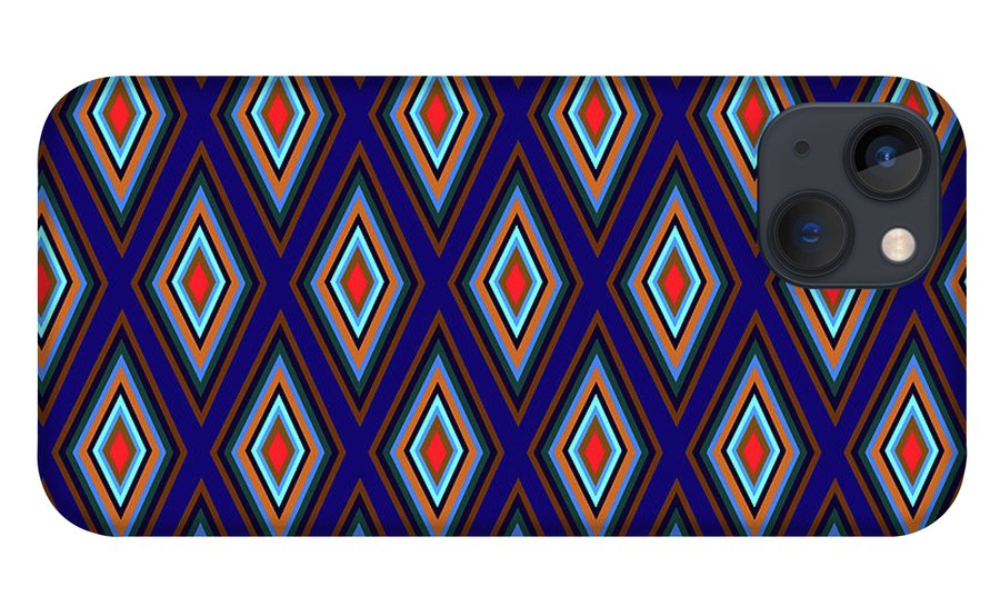 Colorful Diamonds Geometric Pattern Variation 3 - Phone Case