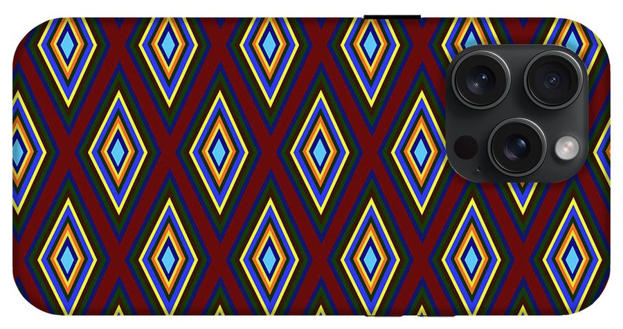 Colorful Diamonds Pattern Variation 1 - Phone Case