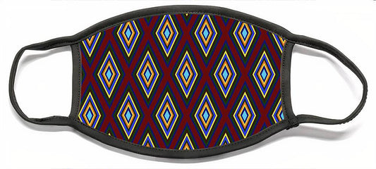 Colorful Diamonds Pattern Variation 1 - Face Mask