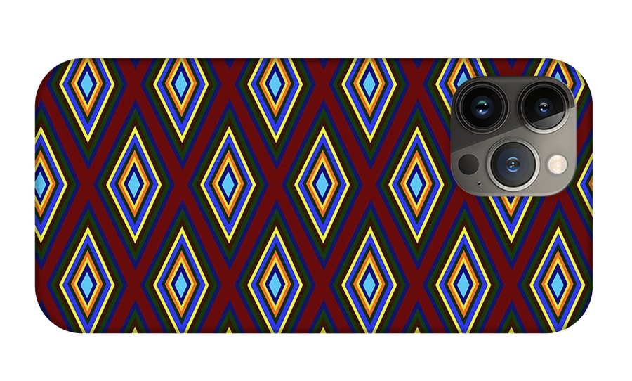Colorful Diamonds Pattern Variation 1 - Phone Case