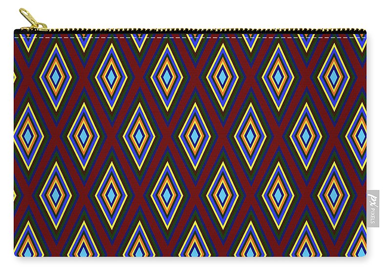 Colorful Diamonds Pattern Variation 1 - Carry-All Pouch