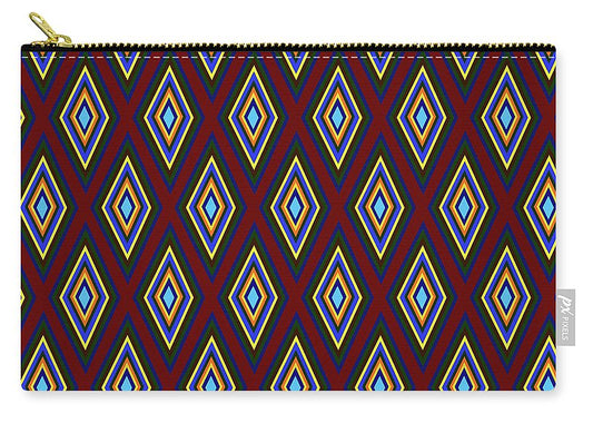 Colorful Diamonds Pattern Variation 1 - Carry-All Pouch