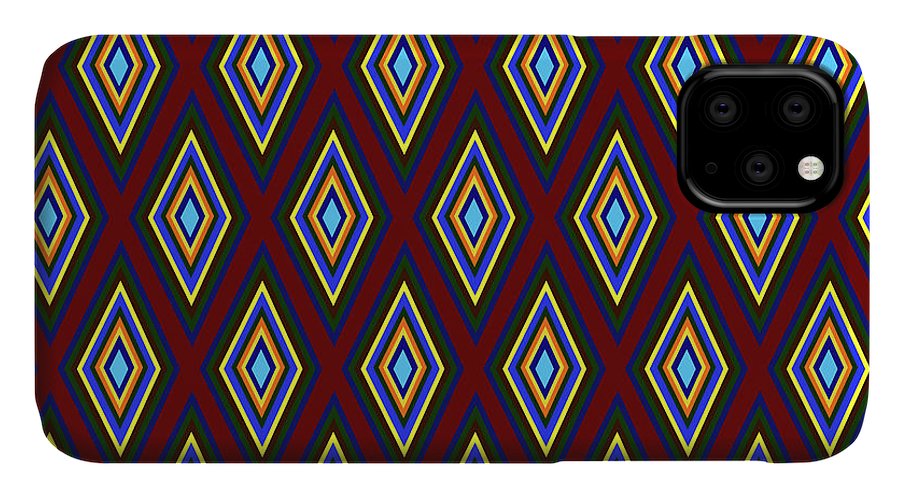 Colorful Diamonds Pattern Variation 1 - Phone Case