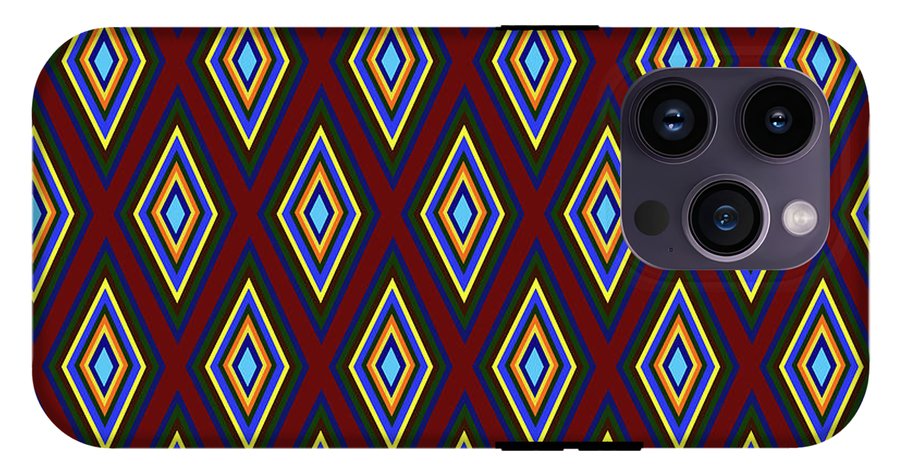 Colorful Diamonds Pattern Variation 1 - Phone Case