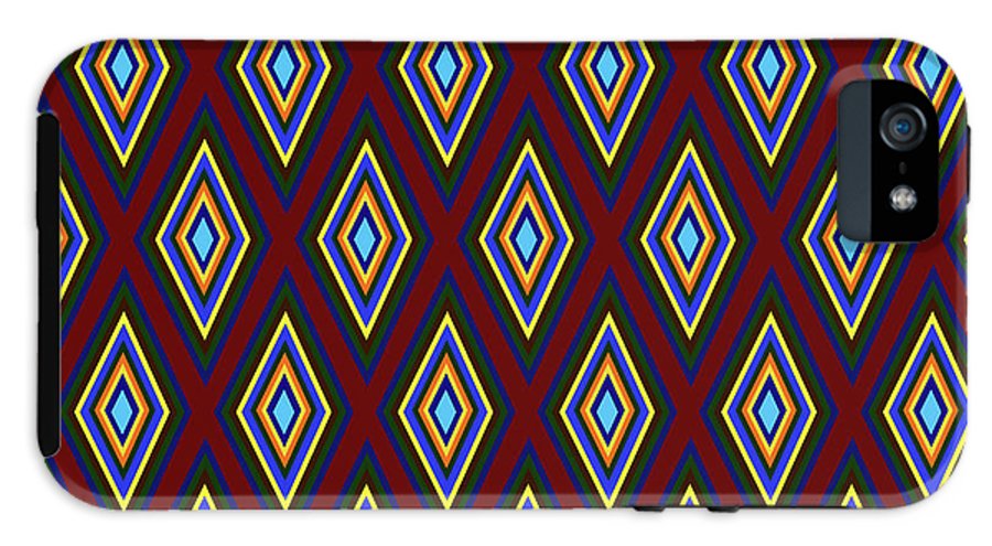 Colorful Diamonds Pattern Variation 1 - Phone Case