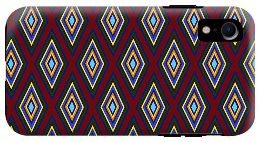 Colorful Diamonds Pattern Variation 1 - Phone Case