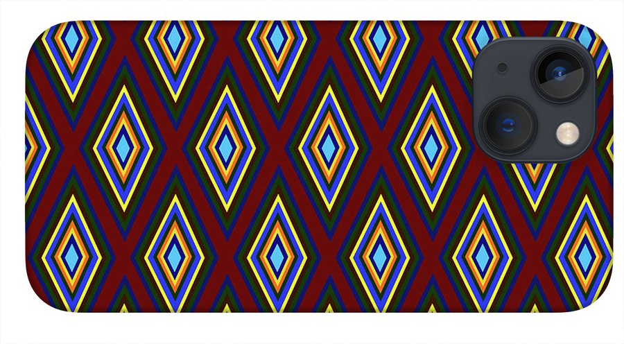 Colorful Diamonds Pattern Variation 1 - Phone Case