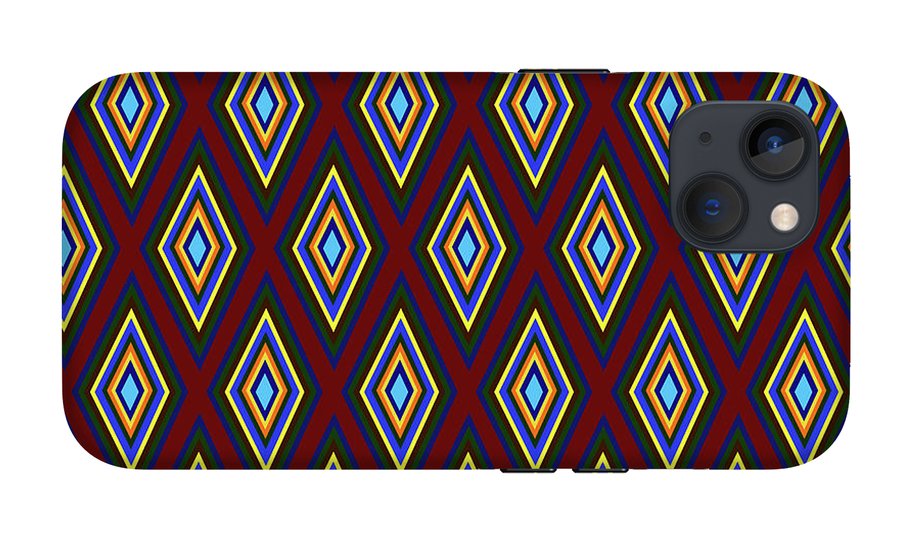 Colorful Diamonds Pattern Variation 1 - Phone Case
