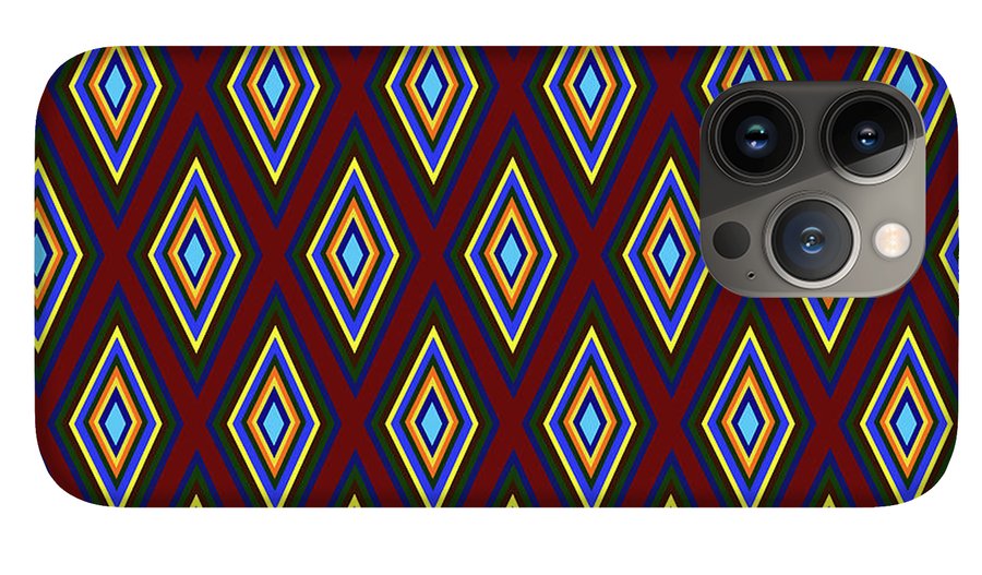 Colorful Diamonds Pattern Variation 1 - Phone Case