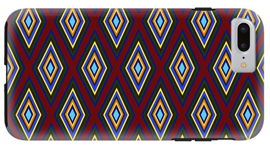 Colorful Diamonds Pattern Variation 1 - Phone Case