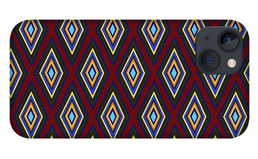 Colorful Diamonds Pattern Variation 1 - Phone Case