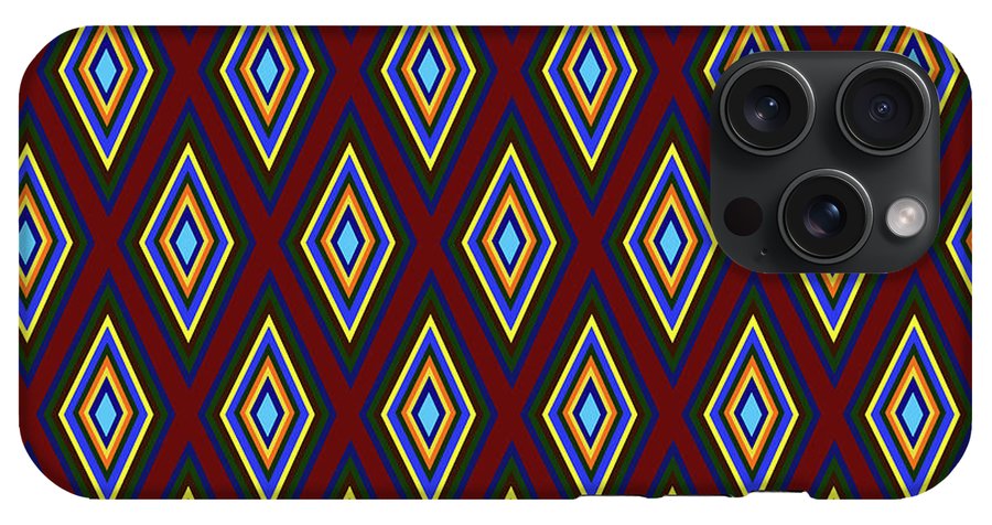 Colorful Diamonds Pattern Variation 1 - Phone Case