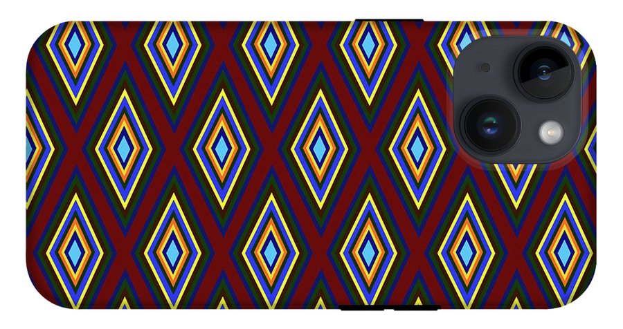 Colorful Diamonds Pattern Variation 1 - Phone Case