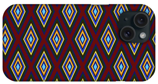 Colorful Diamonds Pattern Variation 1 - Phone Case